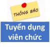 Thông báo tuyển dụng viên chức 2017