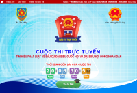 Cuộc thi được tổ chức theo hình thức trực tuyến tại địa chỉ website: https://thitimhieuphapluat.moj.aisther.com